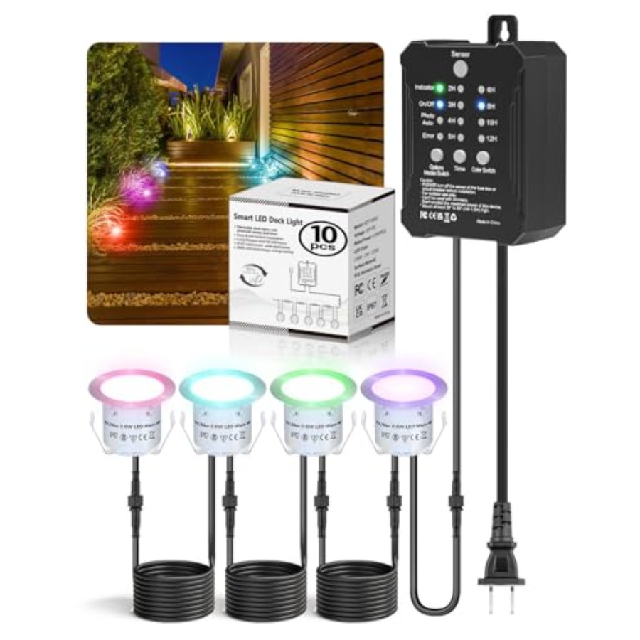 Outdoor Lighting Kit With Transformer - Düşük Voltajlı Trafo Zamanlayıcılı ve Fotoselli