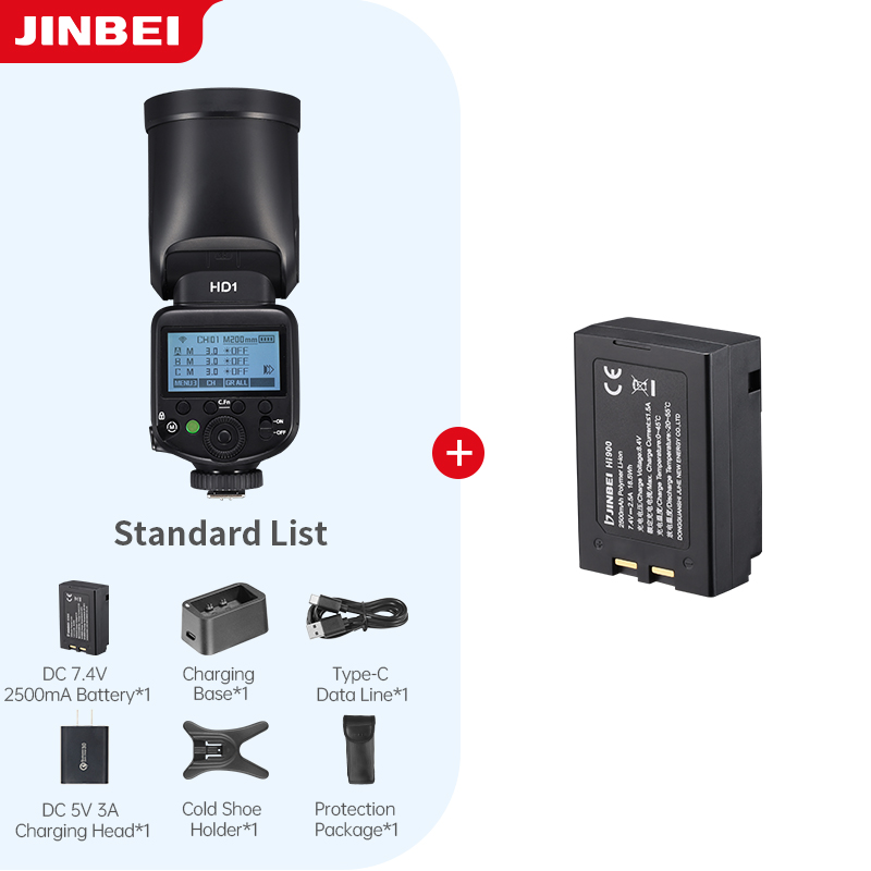 Outdoor Lighting And Camera - JINBEI HD-1 Yuvarlak Başlıklı HSS Speedlite