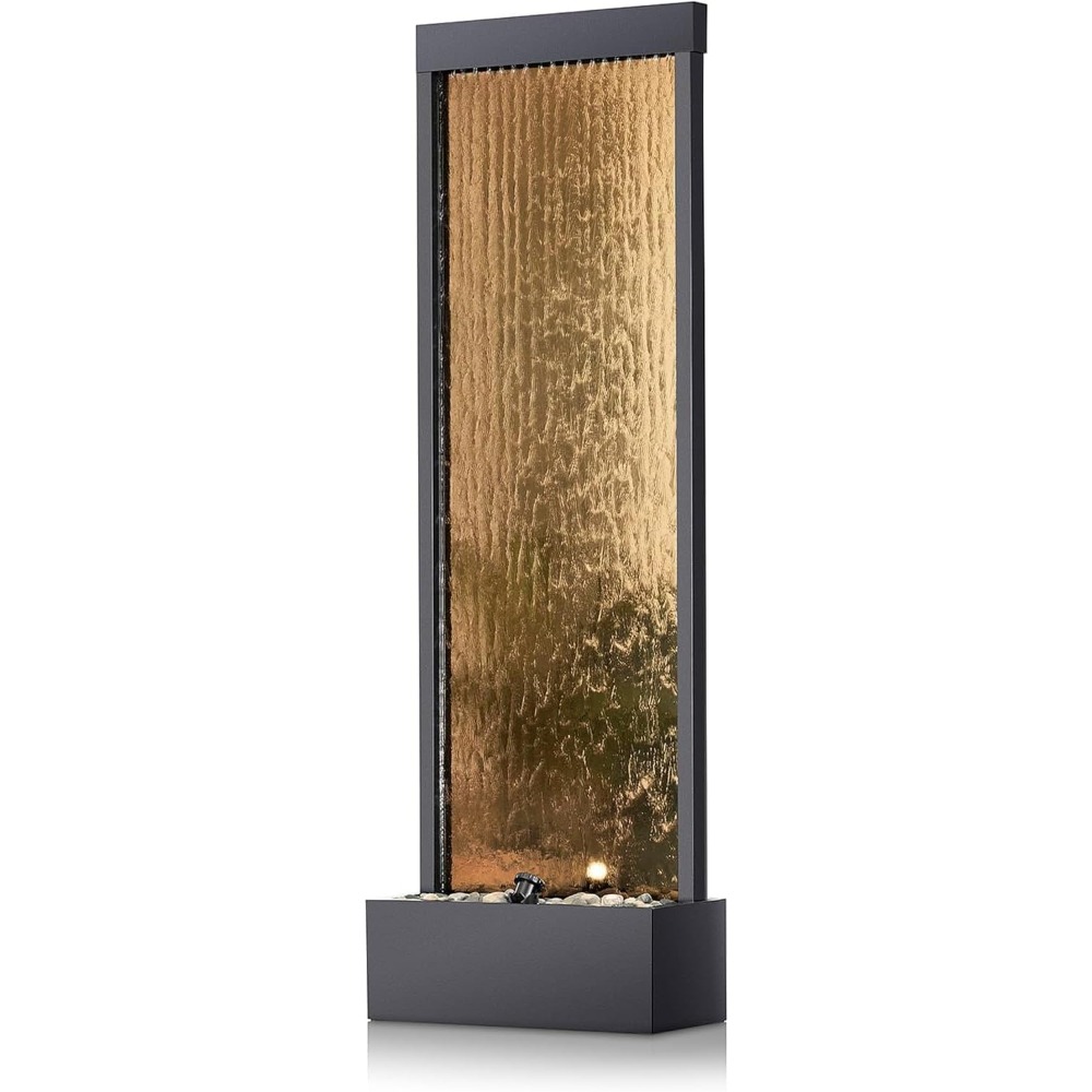 Outdoor Lighting Bronze - LED Işıklı ve Nehir Taşlı, Zarif