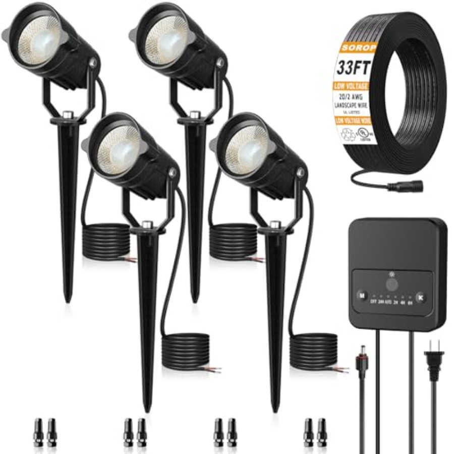 Outdoor Lighting Kit With Transformer - Peyzaj Aydınlatma Seti Alacakaranlıktan Şafak Vaktiye