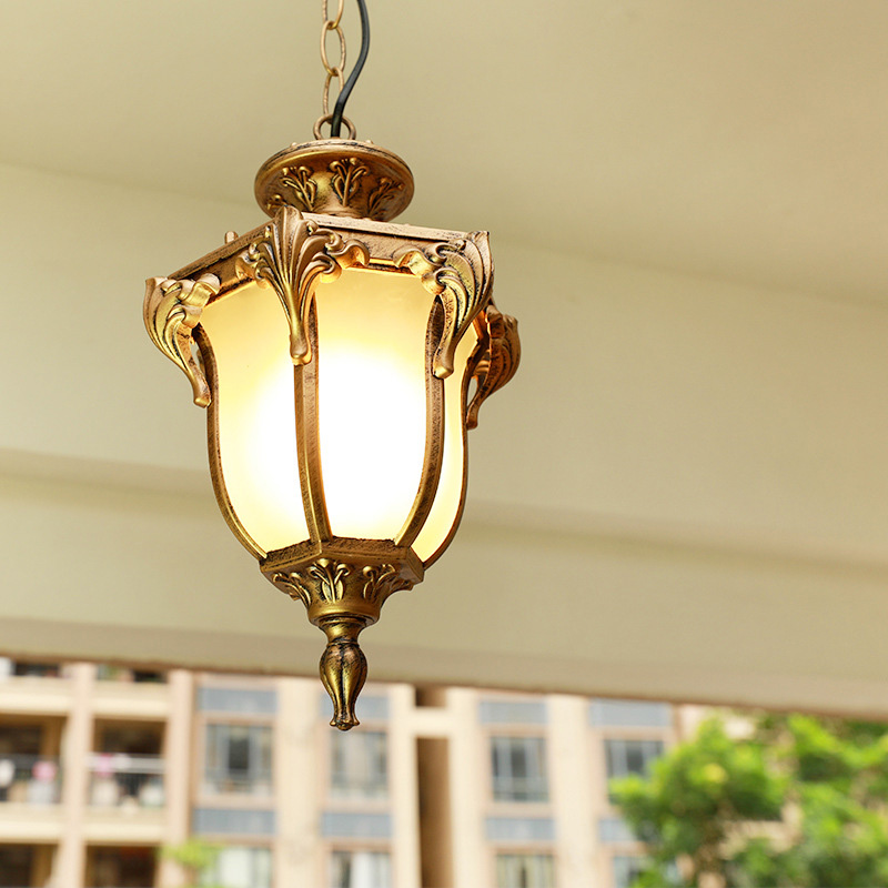 Outdoor Lighting Bronze - Avrupa Açık Sundurma Kolye Işıkları Vintage