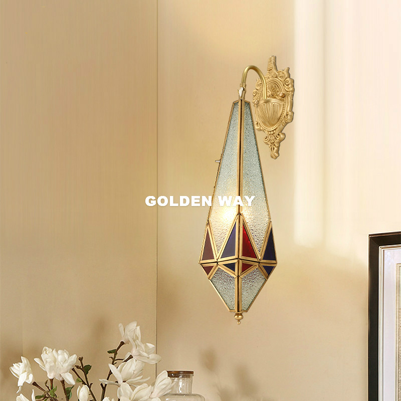 Outdoor Lighting Bronze - Avrupa Pirinç Duvar Lambası Açık/Kapalı LED
