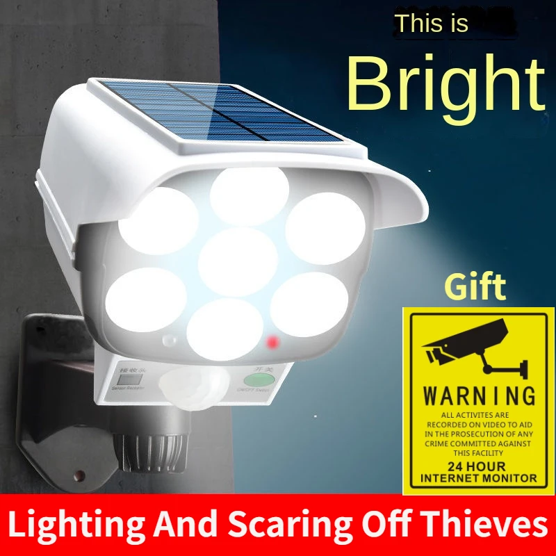 Outdoor Lighting And Camera - Açık Güneş Işığı Hareket Sensörü Güvenlik