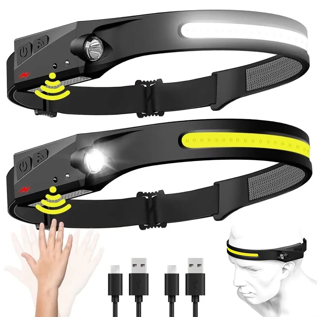 Led Flood Light - COB Projektör LED İndüksiyonlu Far USB
