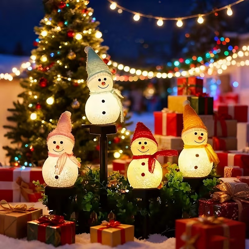 Outdoor Lighting Accent - Aurooso Güneş Enerjili Kardan Adam Çim