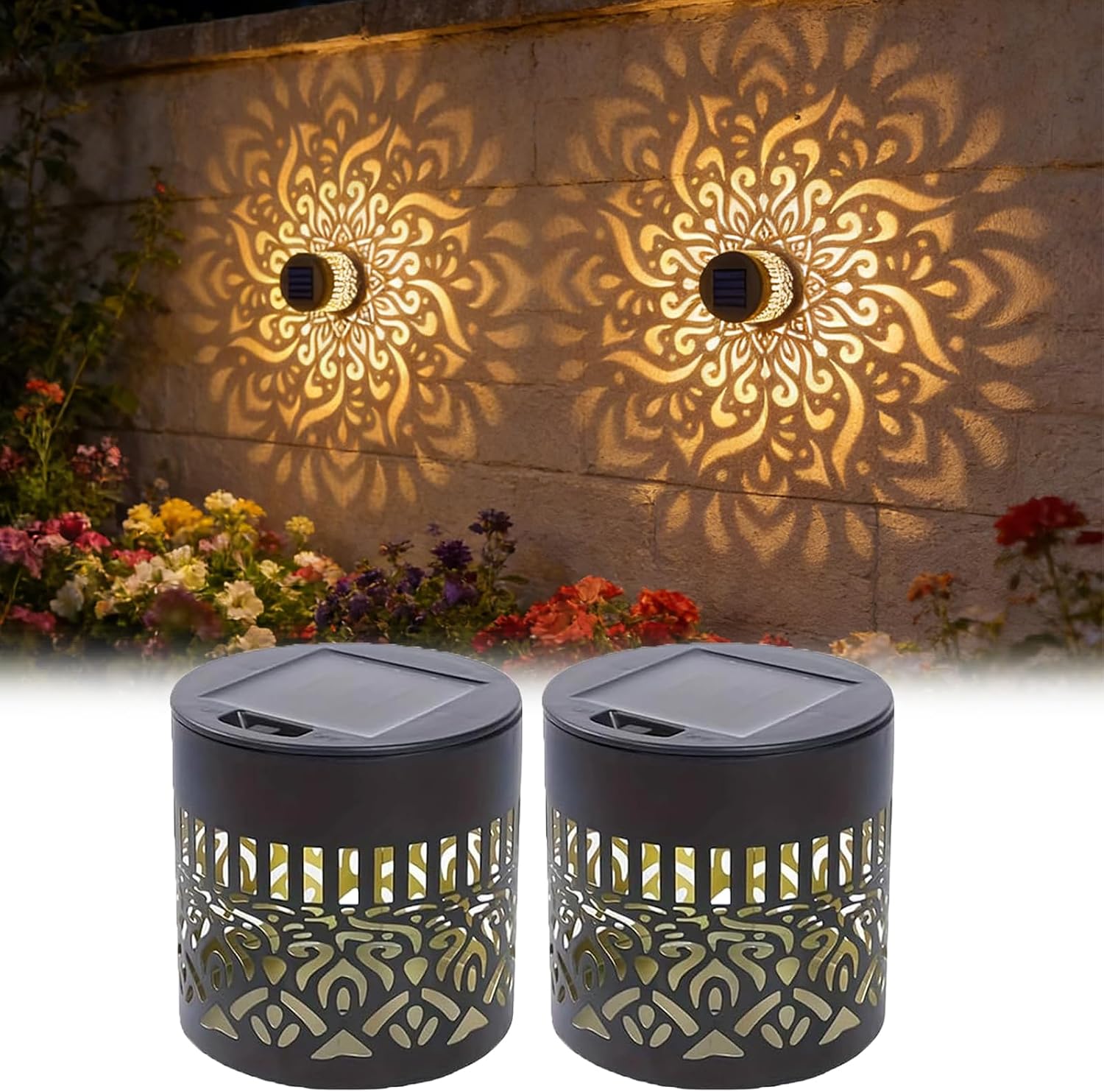 Outdoor Lighting Yellow - 2'li Paket Güneş Enerjili Bahçe Lambaları
