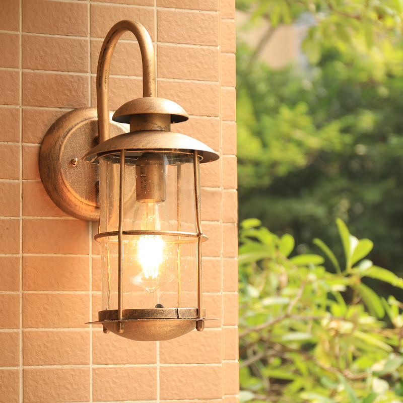 Outdoor Lighting Bronze - Vintage Duvar Lambası E27 Ampul Aplik