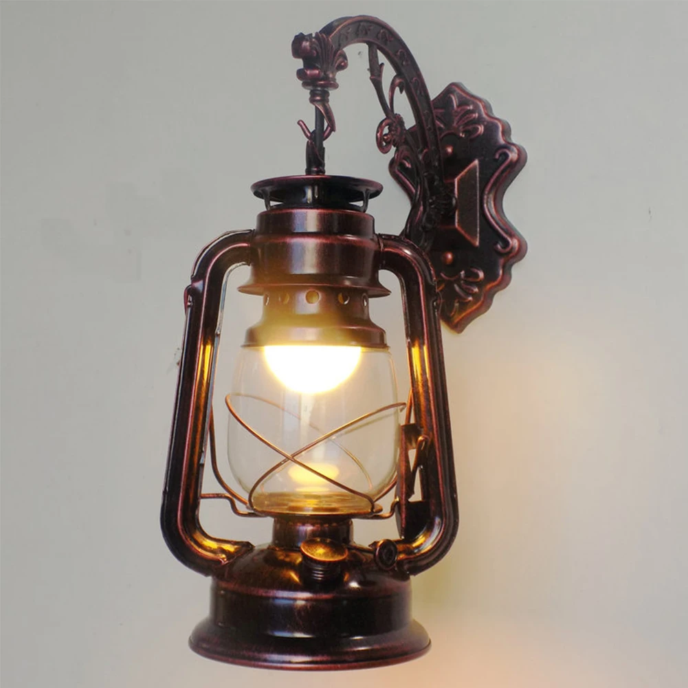 Outdoor Lighting Bronze - E27 Duvar Lambası Suya Dayanıklı Rüzgar