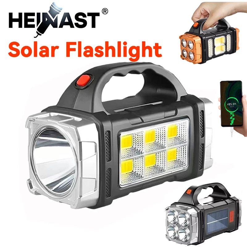 Led Flood Light - Güçlü El Feneri USB Şarj Edilebilir
