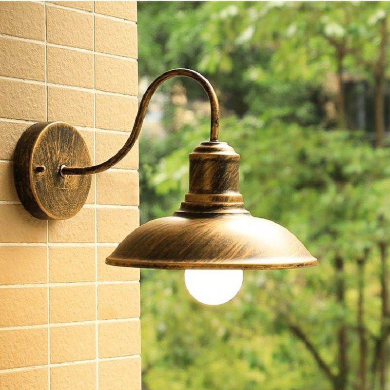 Outdoor Lighting Bronze - Açık hava siyah altın amerikan duvar