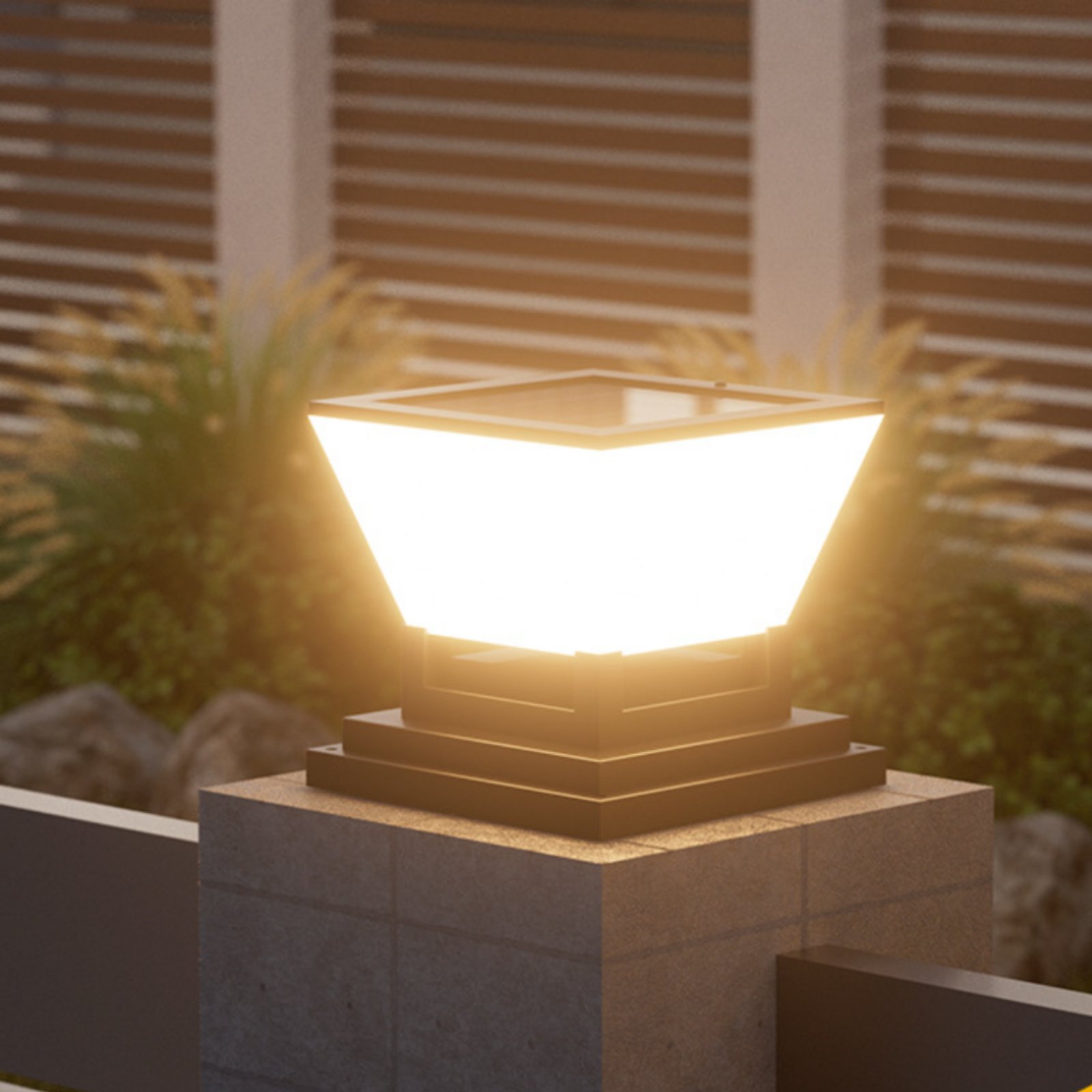 Outdoor Lighting Install - Güneş Enerjili Direk Lambası Suya Dayanıklı