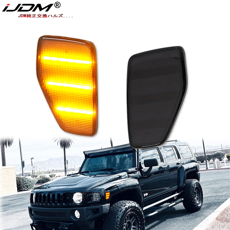 Outdoor Lighting Yellow - iJDM Araba Amber Üç Sıralı LED
