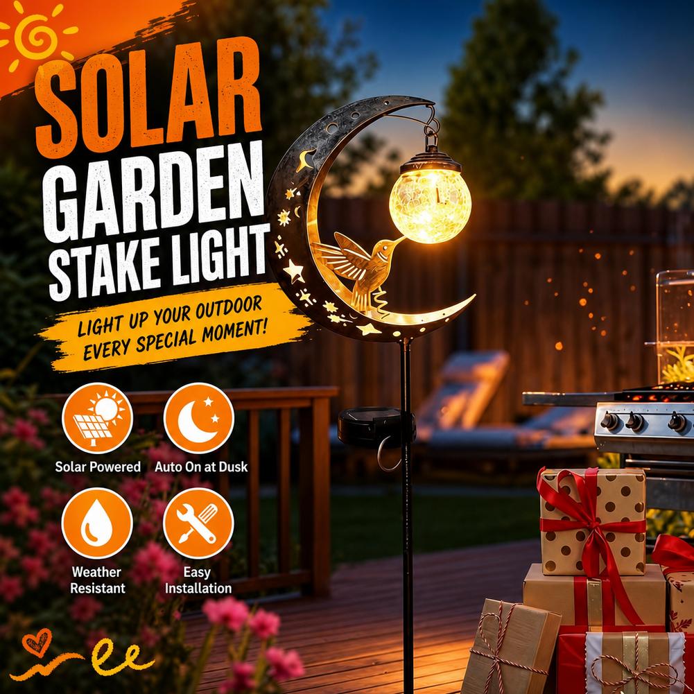 Solar Path Light - Güneş enerjili çim lambası demir sinek