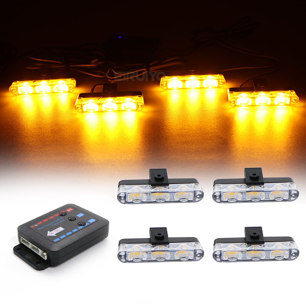 Outdoor Lighting Yellow - 4x 3 LED Izgara Araba LED