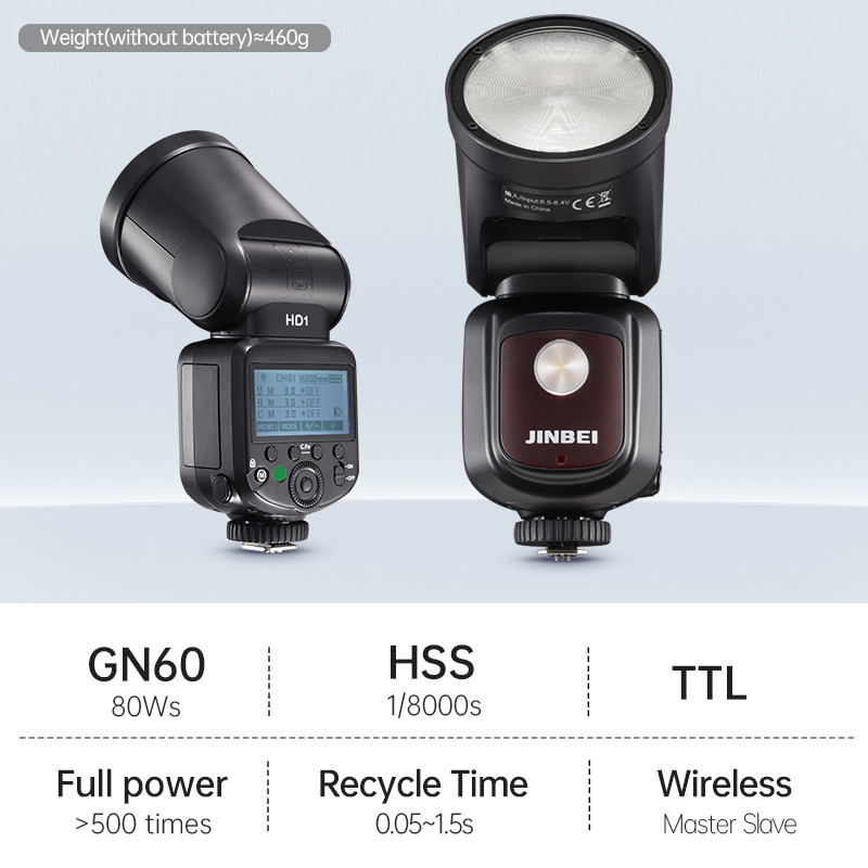 JINBEI HD-1 Yuvarlak Başlıklı  - Outdoor Lighting And Camera incelemesi ve fiyatı