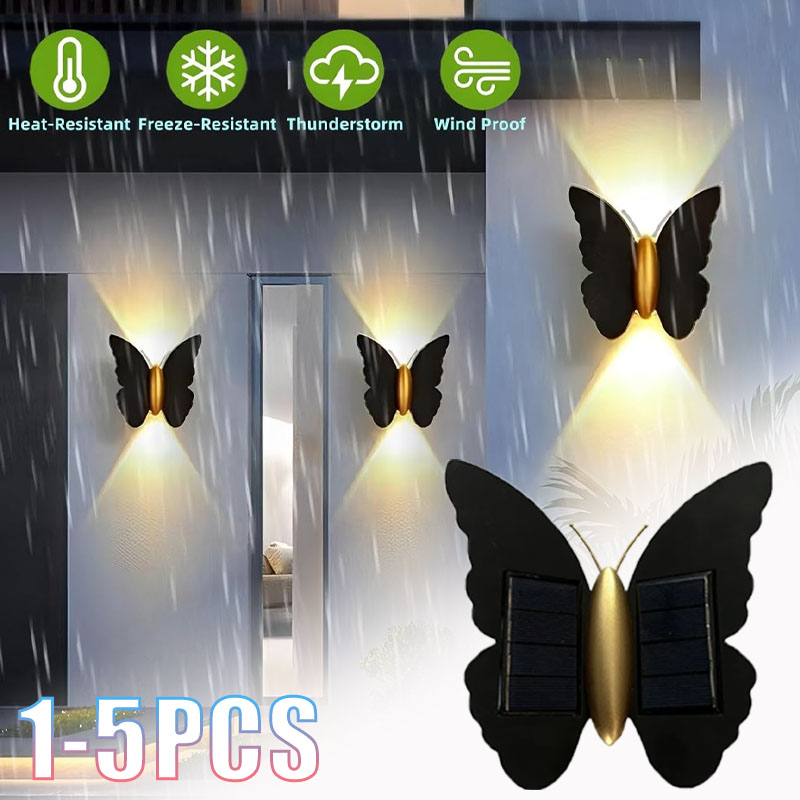 1-5 adet güneş enerjili kelebe - Outdoor Lighting Accent incelemesi ve fiyatı