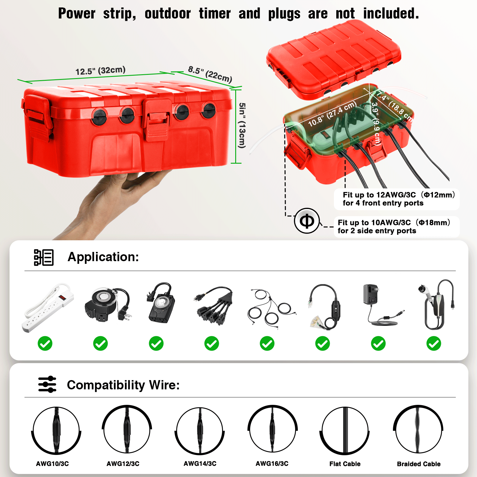Hava koşullarına dayanıklı IP5 - Outdoor Lighting Extension Cord incelemesi ve fiyatı