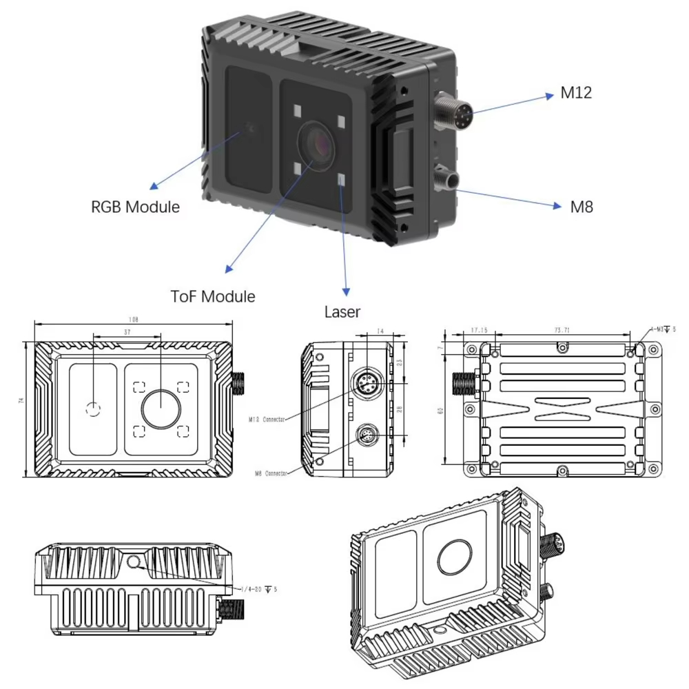 CS40pro 10 m 3D ToF Katı Hal L - Outdoor Lighting And Camera incelemesi ve fiyatı