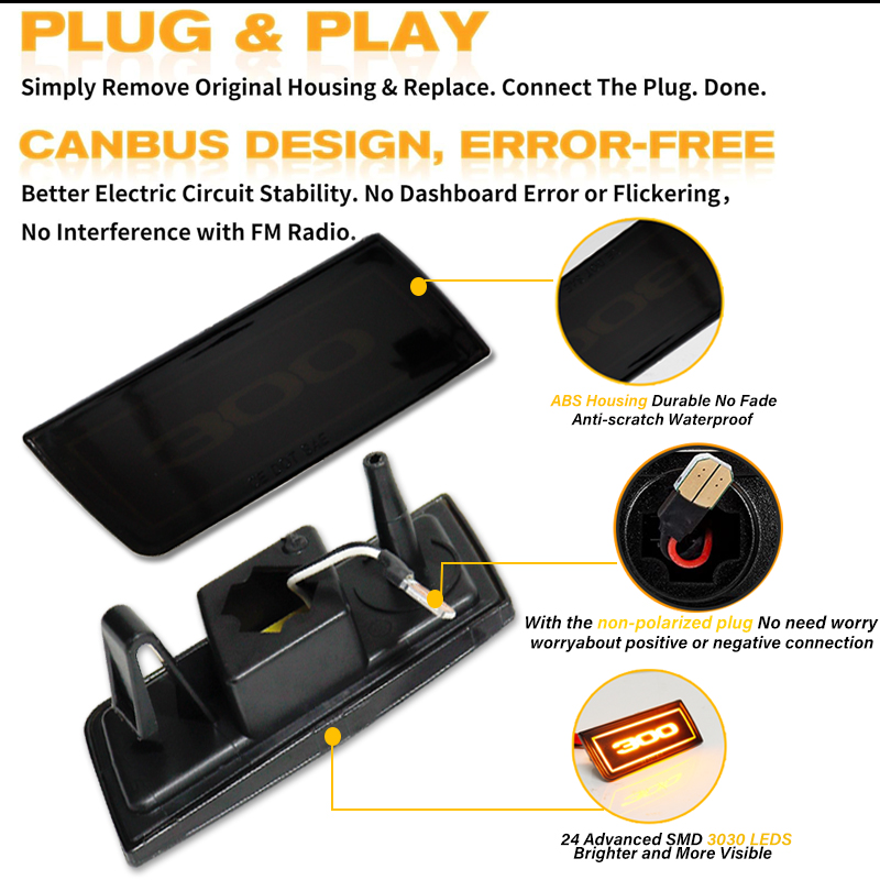 2 adet LED yan sinyal lambası  - Outdoor Lighting Yellow incelemesi ve fiyatı