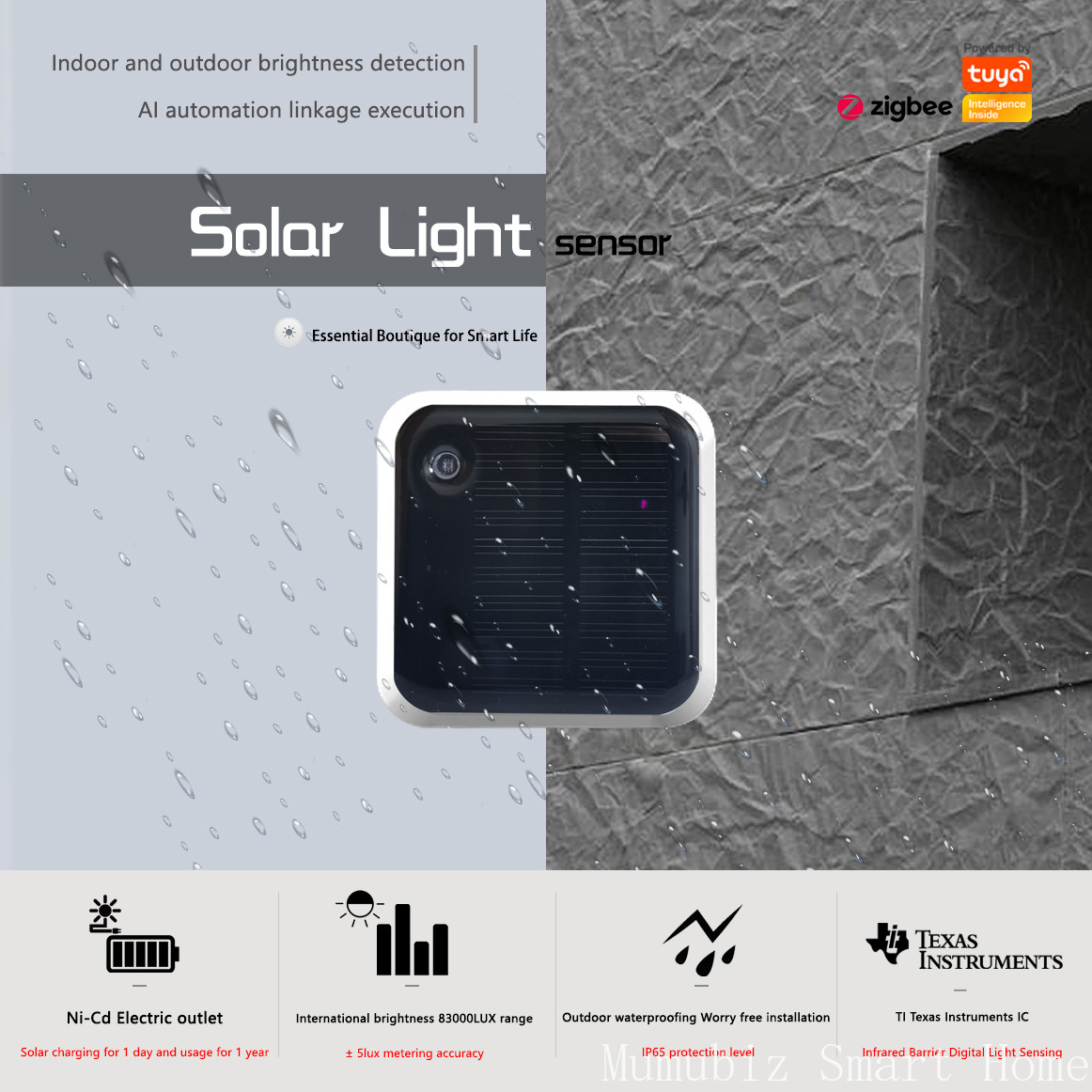Tuya Zigbee Güneş Işığı Sensör - Outdoor Lighting Install incelemesi ve fiyatı