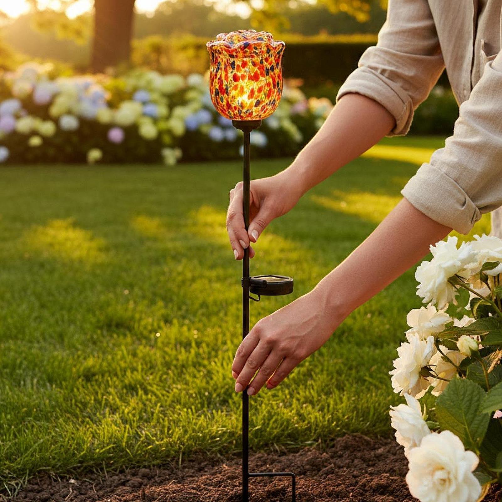 Dış Mekan Güneş Enerjili Gül L - Outdoor Lighting Accent incelemesi ve fiyatı