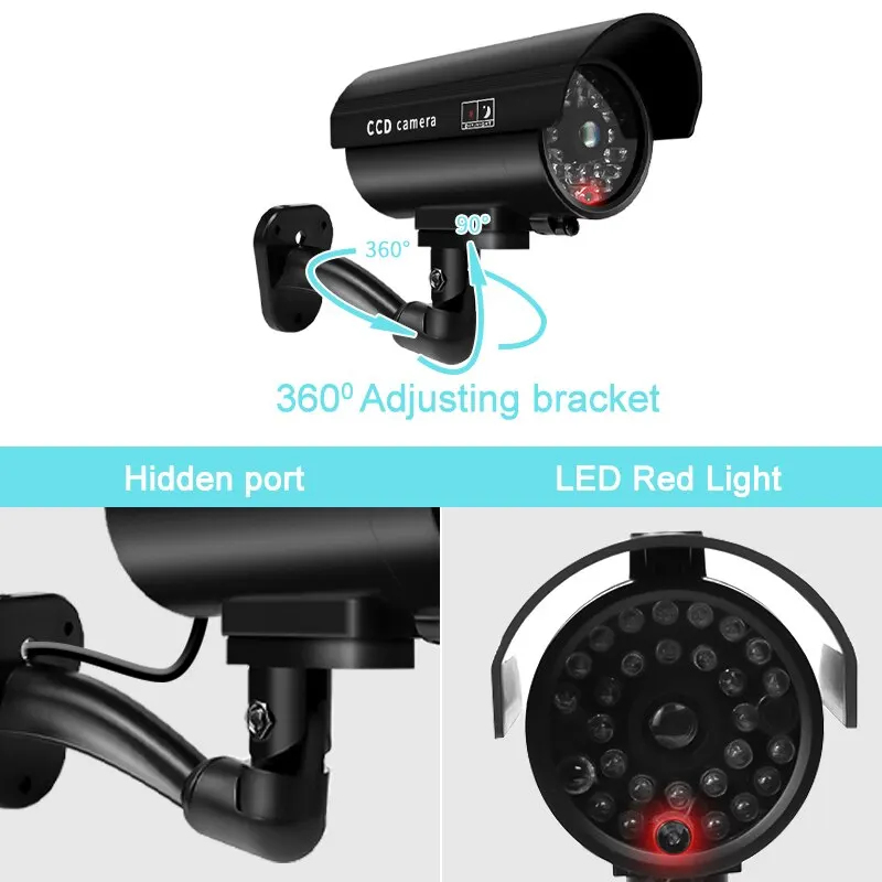 1PC Sahte Güvenlik Kamerası Su - Outdoor Lighting And Camera incelemesi ve fiyatı
