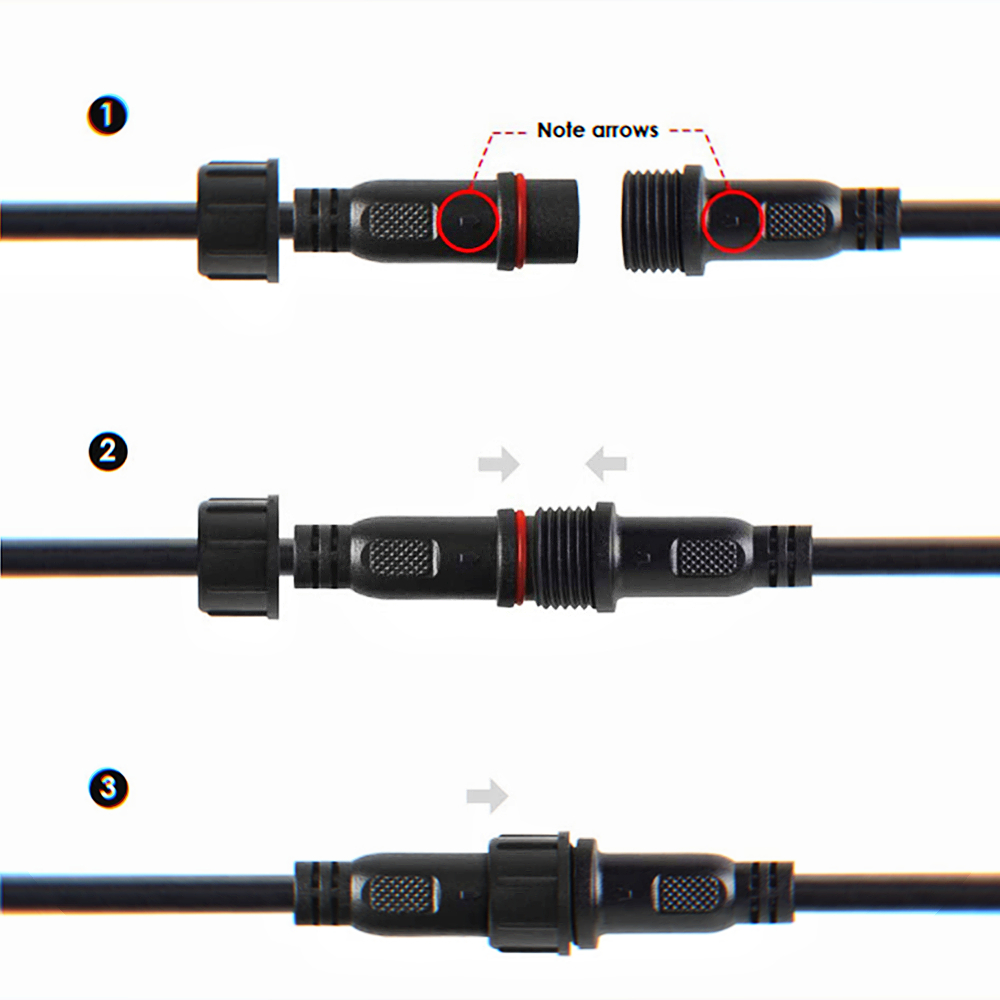 2pin DC LED-Kabel 1 Meter Verl - Outdoor Lighting Extension Cord incelemesi ve fiyatı