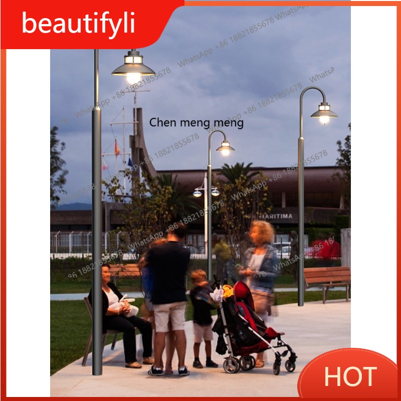 L6080 Modern sade dış mekan ba - Outdoor Lighting Pole incelemesi ve fiyatı