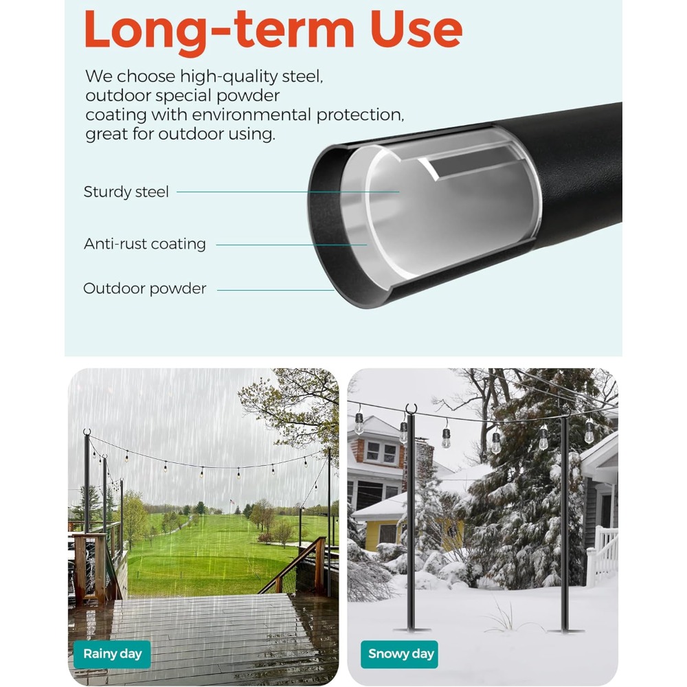 land·voi 4'lü şerit ışık direk - Outdoor Lighting Pole incelemesi ve fiyatı
