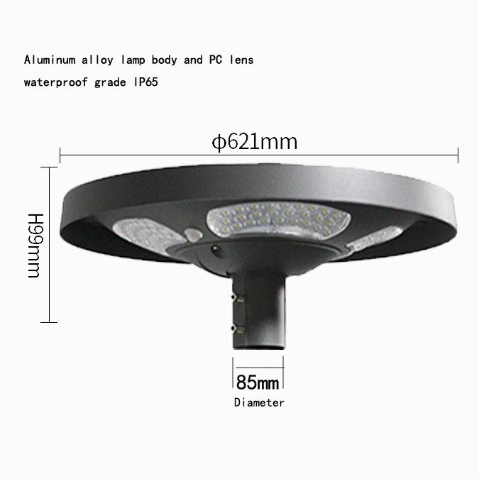 Su geçirmez IP65 UFO Solar LED - Outdoor Lighting Pole incelemesi ve fiyatı