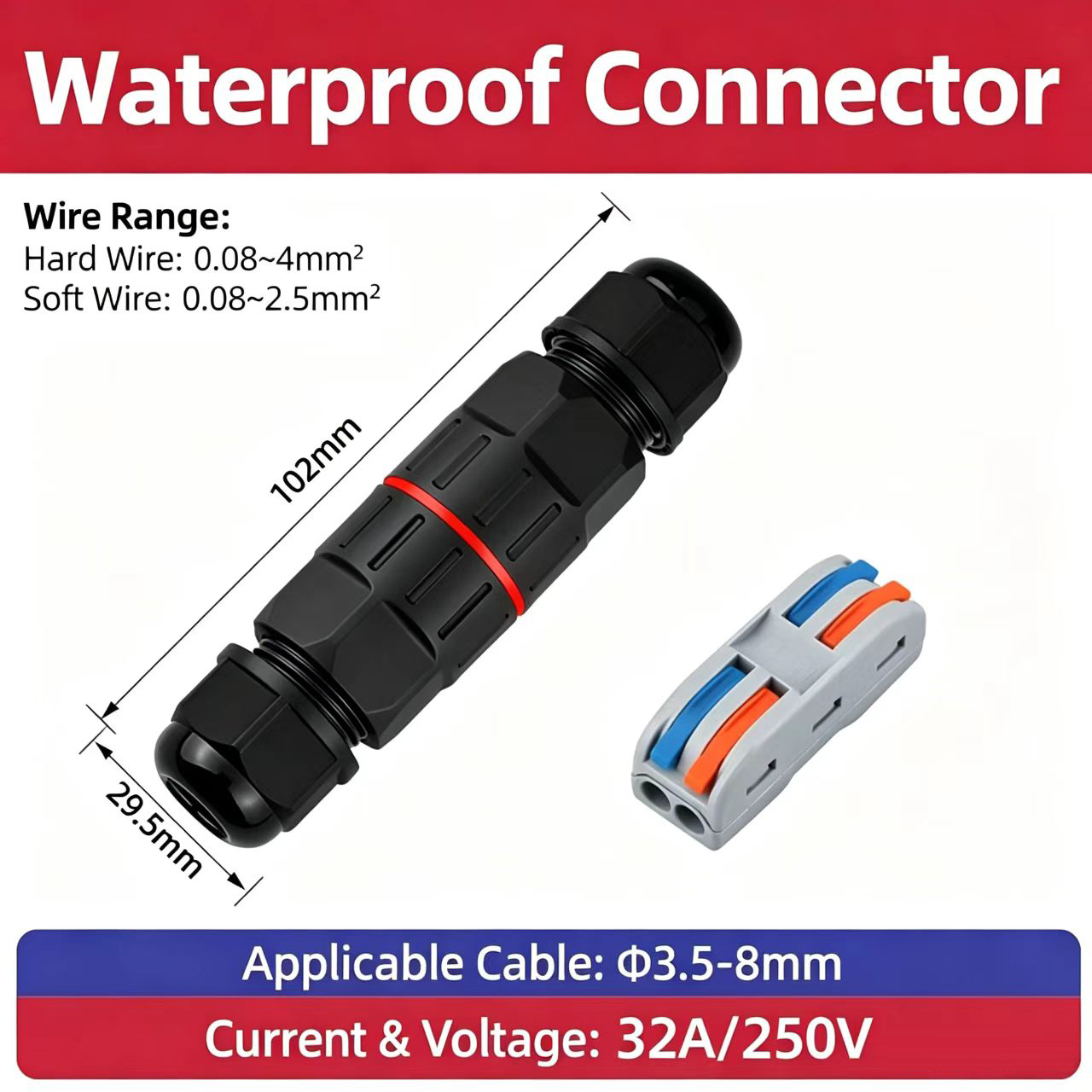 2 Pin 3 Pin Hızlı Bağlantı Kab - Outdoor Lighting Extension Cord incelemesi ve fiyatı
